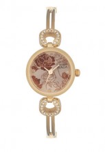 Đồng hồ nữ Titan màu nâu vàng kim loại